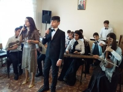 Abşeron rayon Xırdalan şəhər 11 illik musiqi məktəbinin kollektivinin Qobustan rayonunda konserti keçirilib