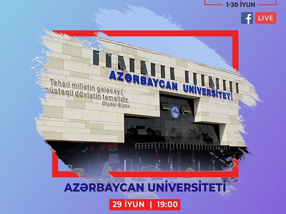 Abituriyentlər üçün Azərbaycan Universitetinə virtual infotur təşkil olunub