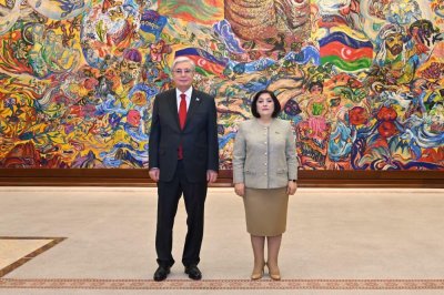 Sahibə Qafarova Qazaxıstan Prezidenti ilə görüşdü - FOTO