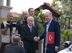 Ərdoğan Baxçalının evinə getdi - FOTO