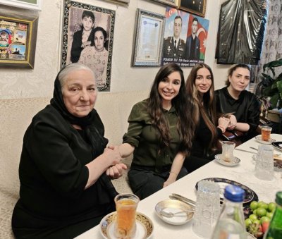 Leyla Əliyeva və Arzu Əliyeva Polad Həşimovun evində olublar