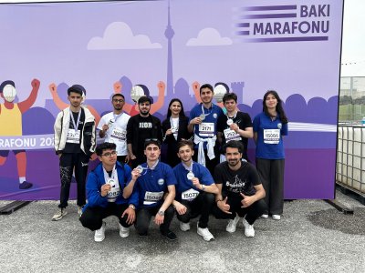 BDU tələbələri “Bakı Marafonu 2025”in xüsusi medalları ilə təltif olunublar