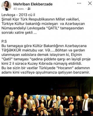 Mehriban Ələkbərzadə ilə bağlı Türkiyədən SƏRT QƏRAR - "AzDrama"ya qadağa qoyuldu