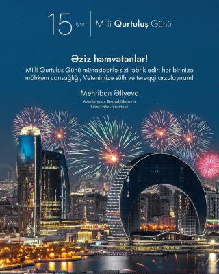 Mehriban Əliyevadan Qurtuluş Günü ilə bağlı paylaşım - Fotolar