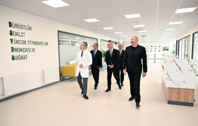 Prezident Qarabağ Universitetinin Klinikasının açılışında - FOTOLAR