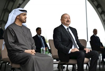 Liderlər Cıdır düzündə Qarabağ atlarının şousunu izlədilər — FOTOLAR