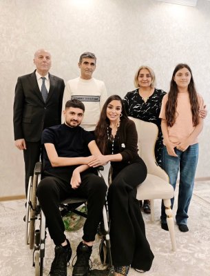 Leyla Əliyeva Vətən müharibəsi qazisini ziyarət etdi - FOTO