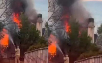 Məşhur aktrisanın villası yandı, özü xəstəxanalıq oldu - FOTO