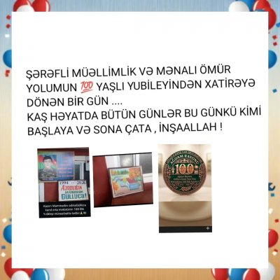 Güllücə kənd orta məktəbinin 100 illik yubileyi