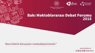 Paytaxt şagirdləri “Bakı Məktəblərarası Debat Forumu: 2018”-ə hazırdır