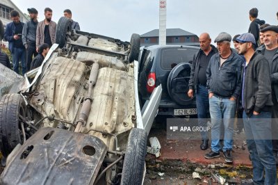 Zaqatalada yol qəzasında qazi ölüb və xəsarət alanlar var - FOTO