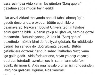 Bu tanınmış xanım üçün ali təhsil gecdir deyildi - O isə indi rəhbər vəzifəyə getdi