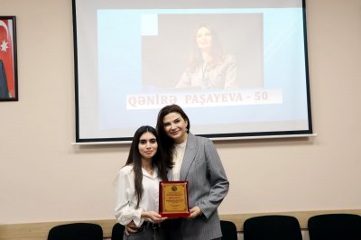 BDU-da "Azərbaycan Türk Ocağı"nın təsis etdiyi Qənirə Paşayeva adına mükafatın təqdimatı  