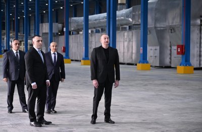 İlham Əliyev Goranboyda açılışda iştirak etdi - YENİLƏNİB