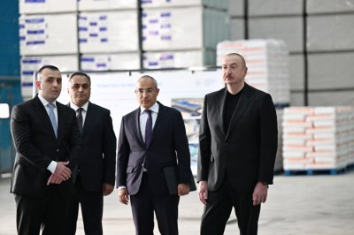 İlham Əliyev Goranboyda açılışda iştirak etdi - YENİLƏNİB