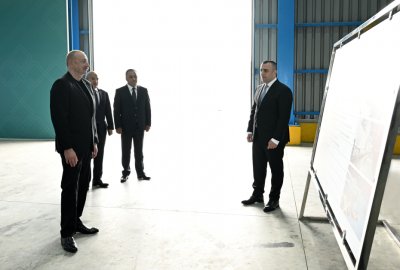 İlham Əliyev Goranboyda açılışda iştirak etdi - YENİLƏNİB