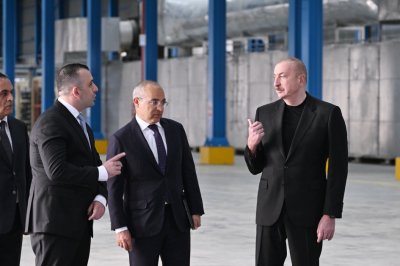 İlham Əliyev Goranboyda açılışda iştirak etdi - YENİLƏNİB