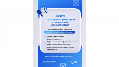 Su sayğaclarını şaxtalı havada necə qoruyaq?